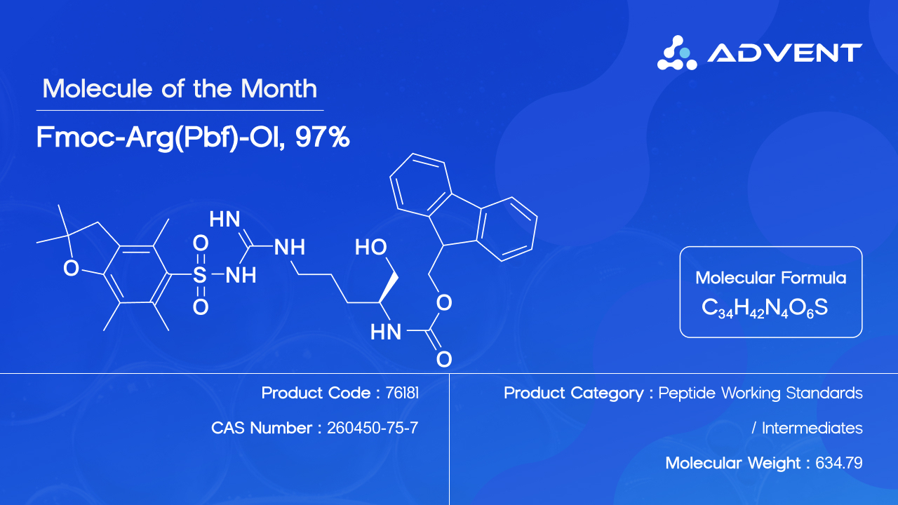 Advent Introduces High-Purity Fmoc-Arg(Pbf)-Ol for Precision Peptide Synthesis and Analytical Method Development